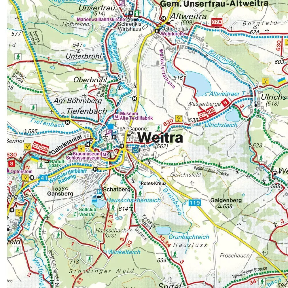 Bild: 9783707919370 | freytag &amp; berndt Wanderkarte WK 0076 Nebelstein, Gmünd - Weitra -...