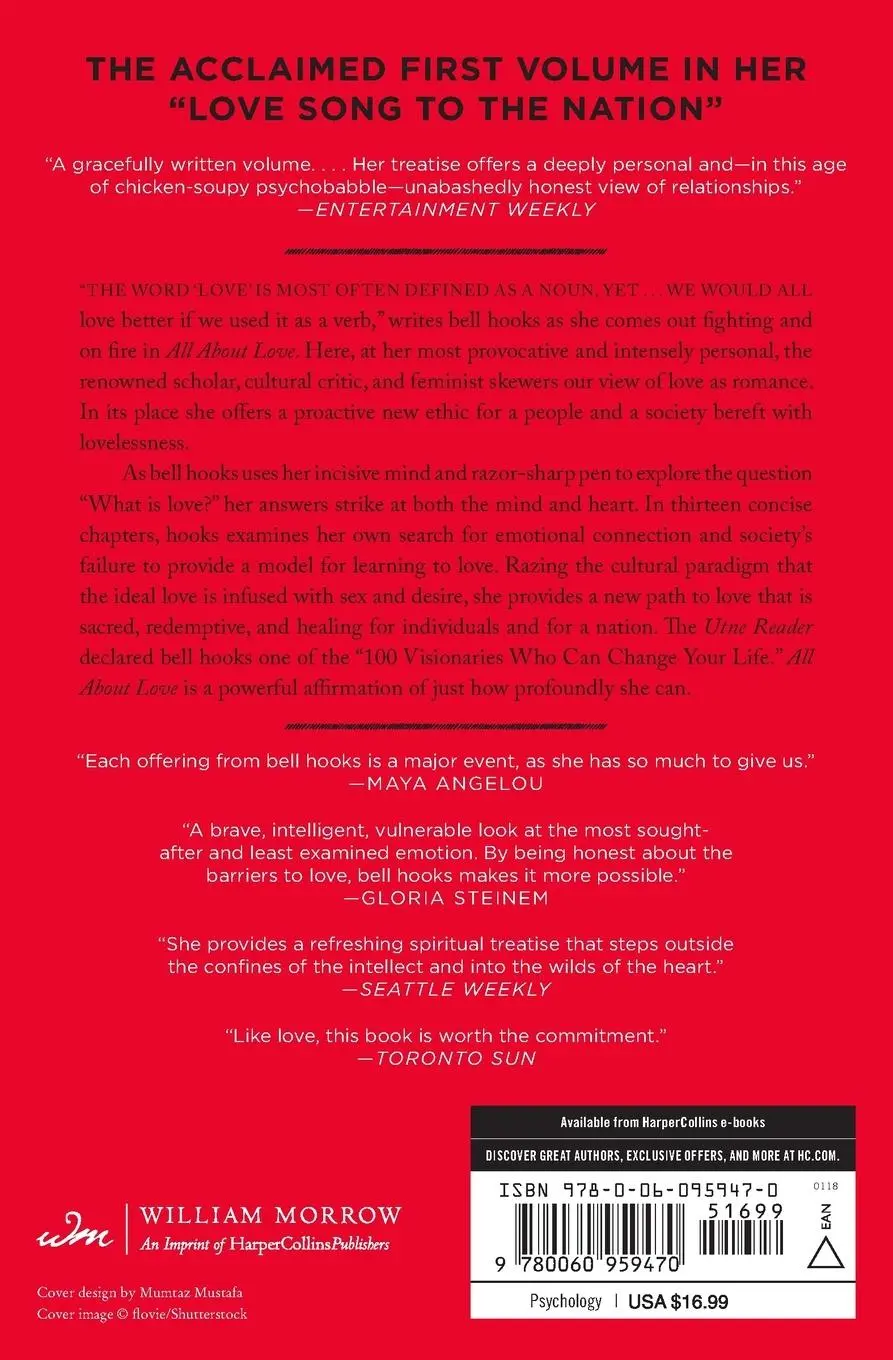 Rückseite: 9780060959470 | All about Love: New Visions | Bell Hooks | Taschenbuch | XXIX | 2019
