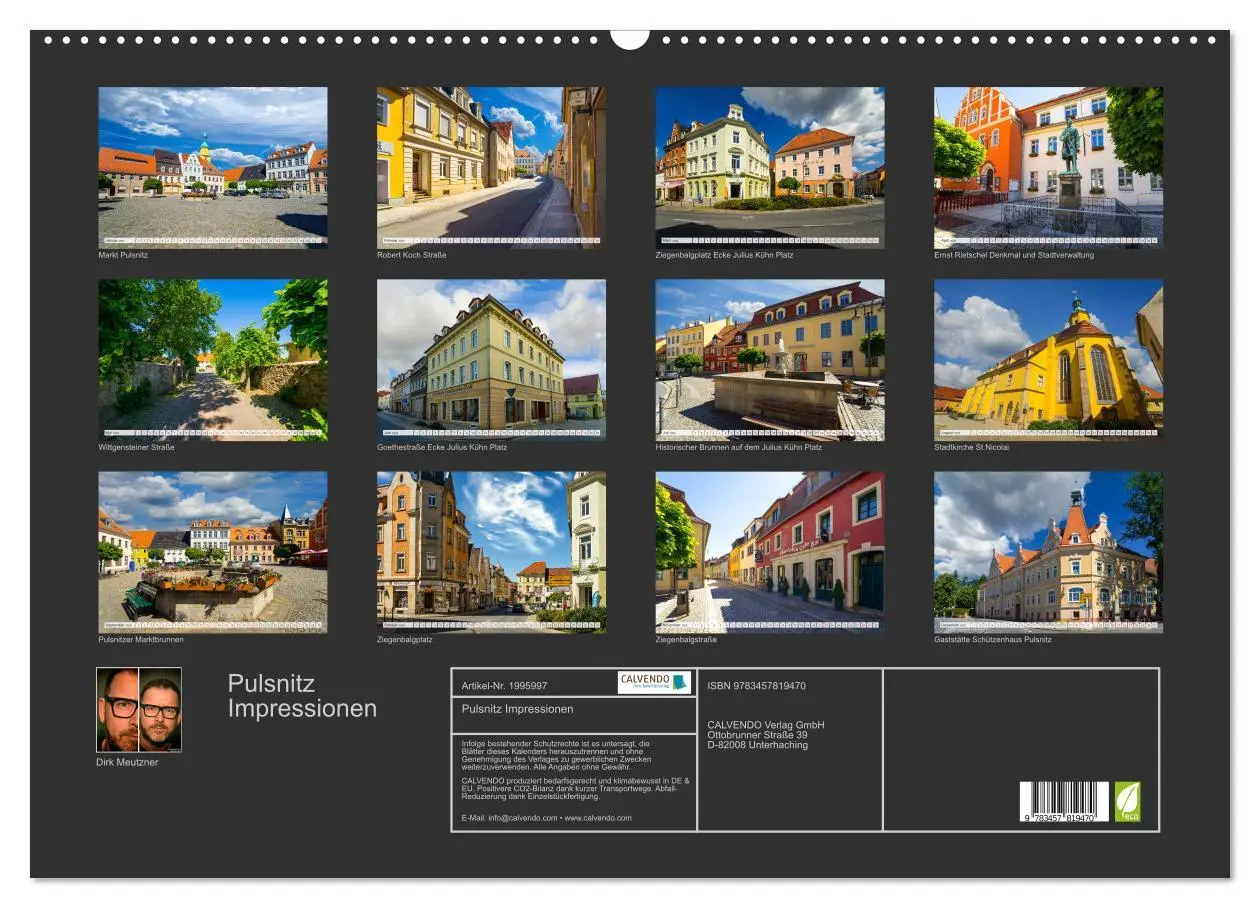 Bild: 9783457819470 | Pulsnitz Impressionen (Wandkalender 2026 DIN A2 quer), CALVENDO...