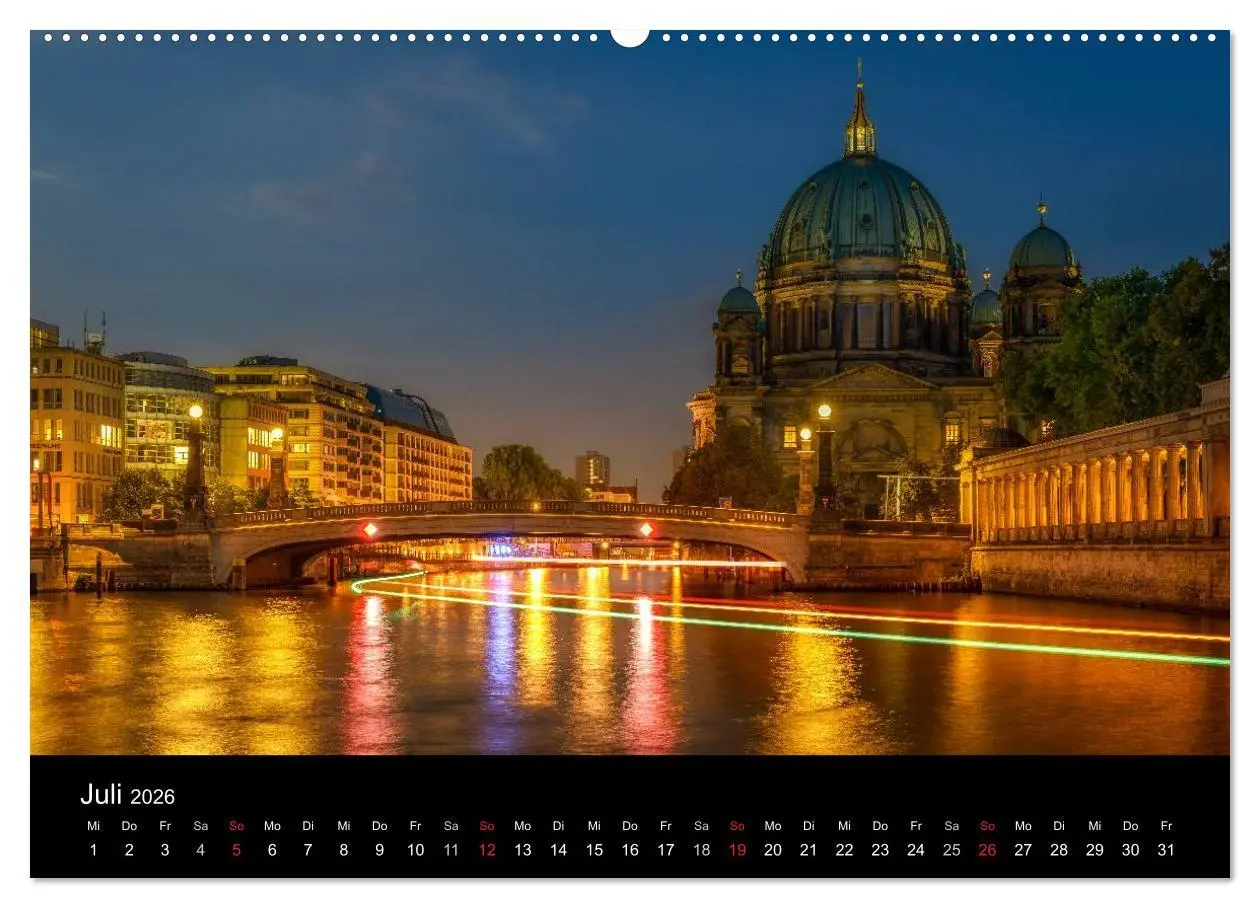 Bild: 9783516079470 | Berlin City bei Nacht (hochwertiger Premium Wandkalender 2026 DIN...