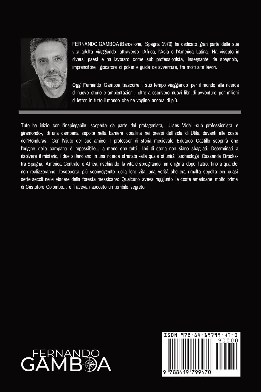 Rückseite: 9788419799470 | L'ULTIMA CRIPTA | Le avventure di Ulises Vidal | Fernando Gamboa