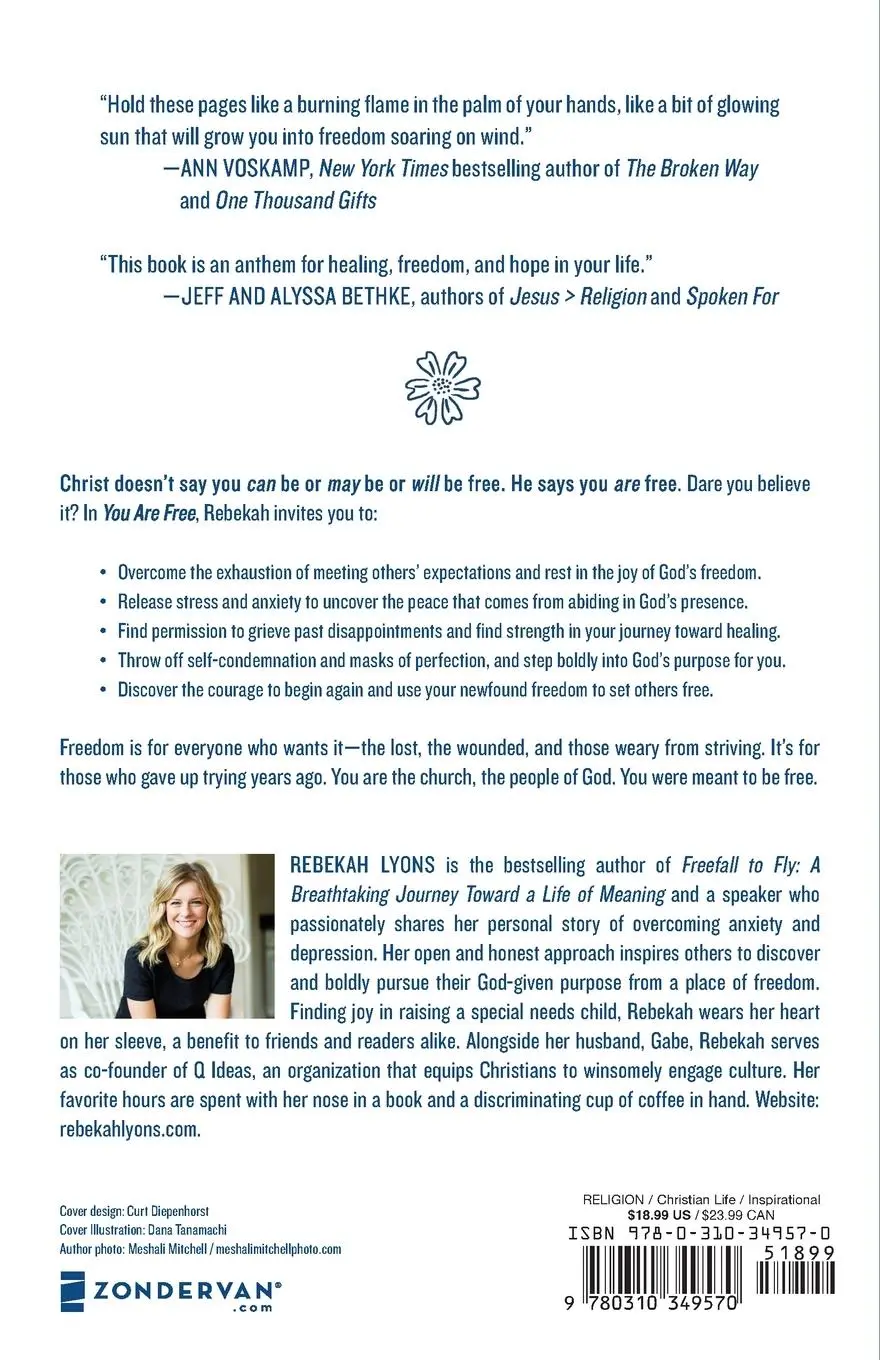 Rückseite: 9780310349570 | You Are Free | Be Who You Already Are | Test | Taschenbuch | Englisch