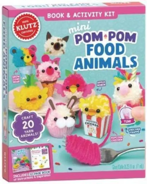 Cover: 9781338829570 | Mini Pom-Pom Food Animals | Editors Of Klutz | Taschenbuch | Englisch