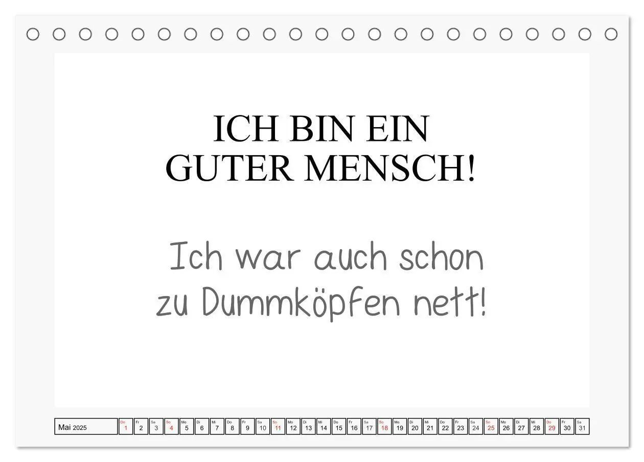 Bild: 9783435199570 | Typo-Kalender für das Büro. Sarkasmus und fiese Sprüche...