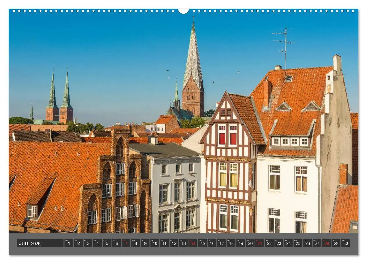 Bild: 9783516069570 | Die Hansestadt Lübeck (hochwertiger Premium Wandkalender 2026 DIN...