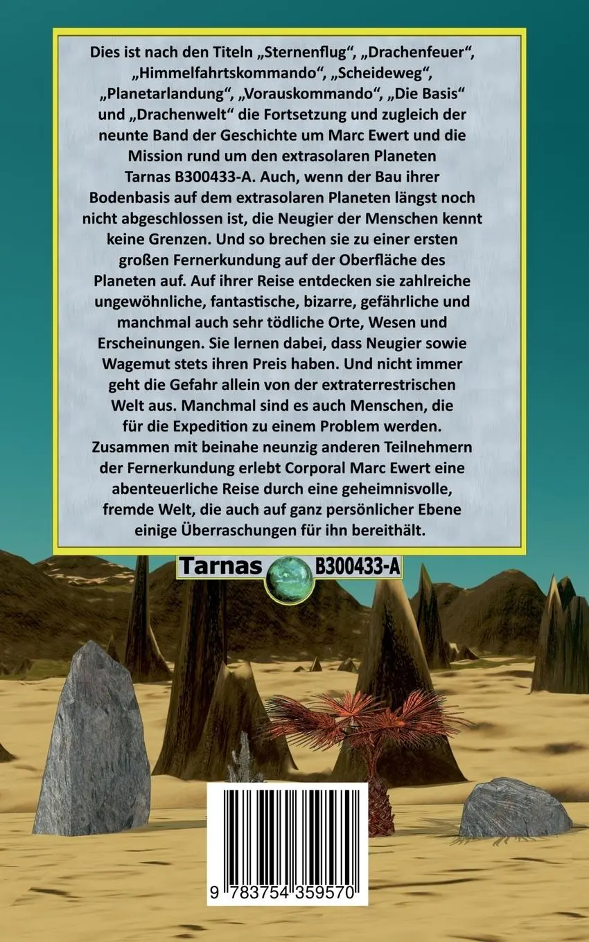 Rückseite: 9783754359570 | Planetarerkundung | Tarnas B300433-A | Peter Schindler | Taschenbuch