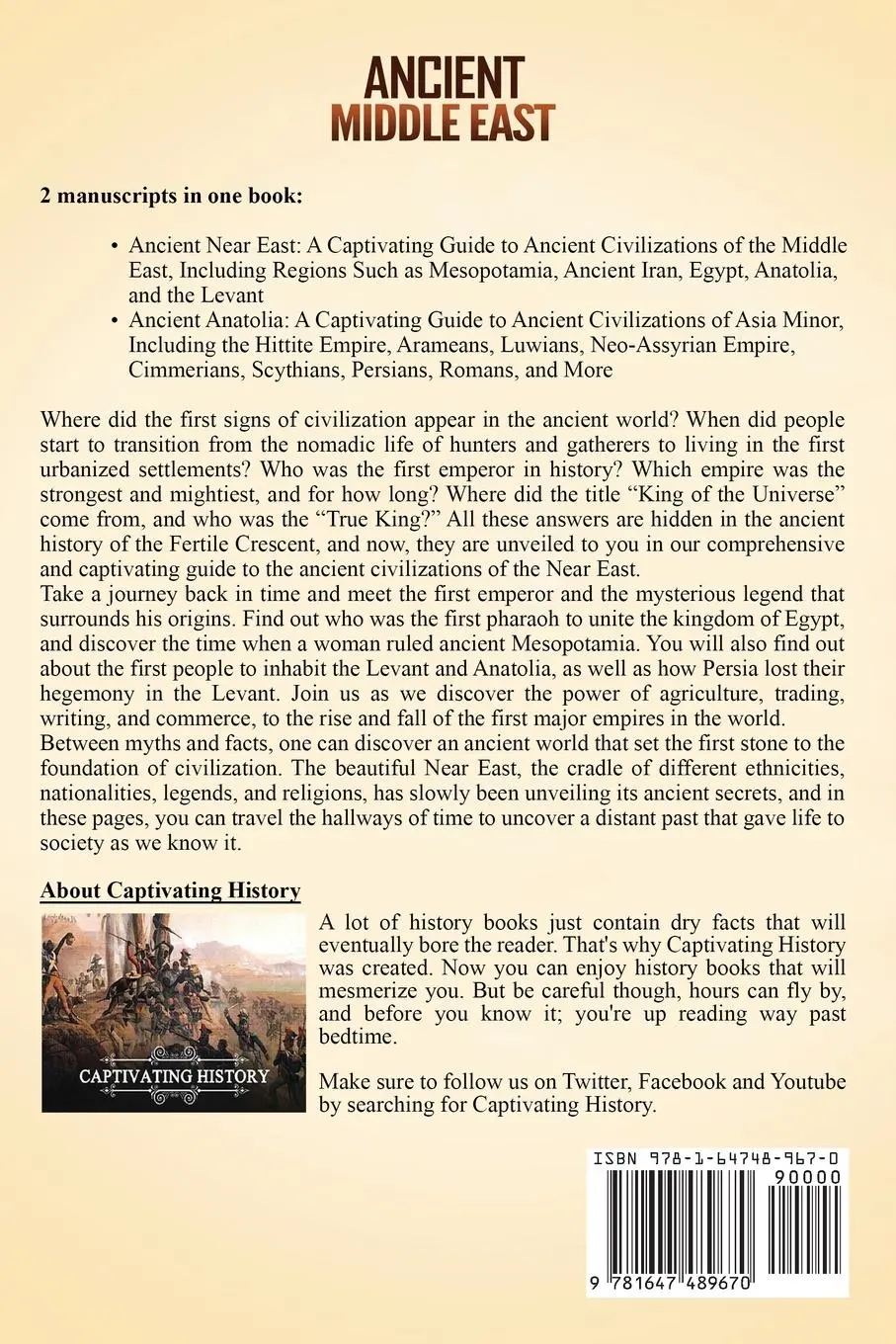 Rückseite: 9781647489670 | Ancient Middle East | Captivating History | Taschenbuch | Englisch