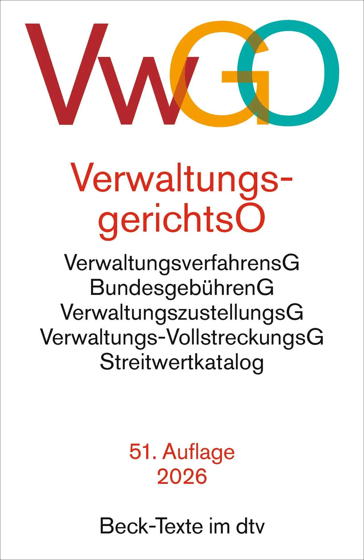 Cover: 9783406859670 | Verwaltungsgerichtsordnung, Verwaltungsverfahrensgesetz. VwGO | Buch