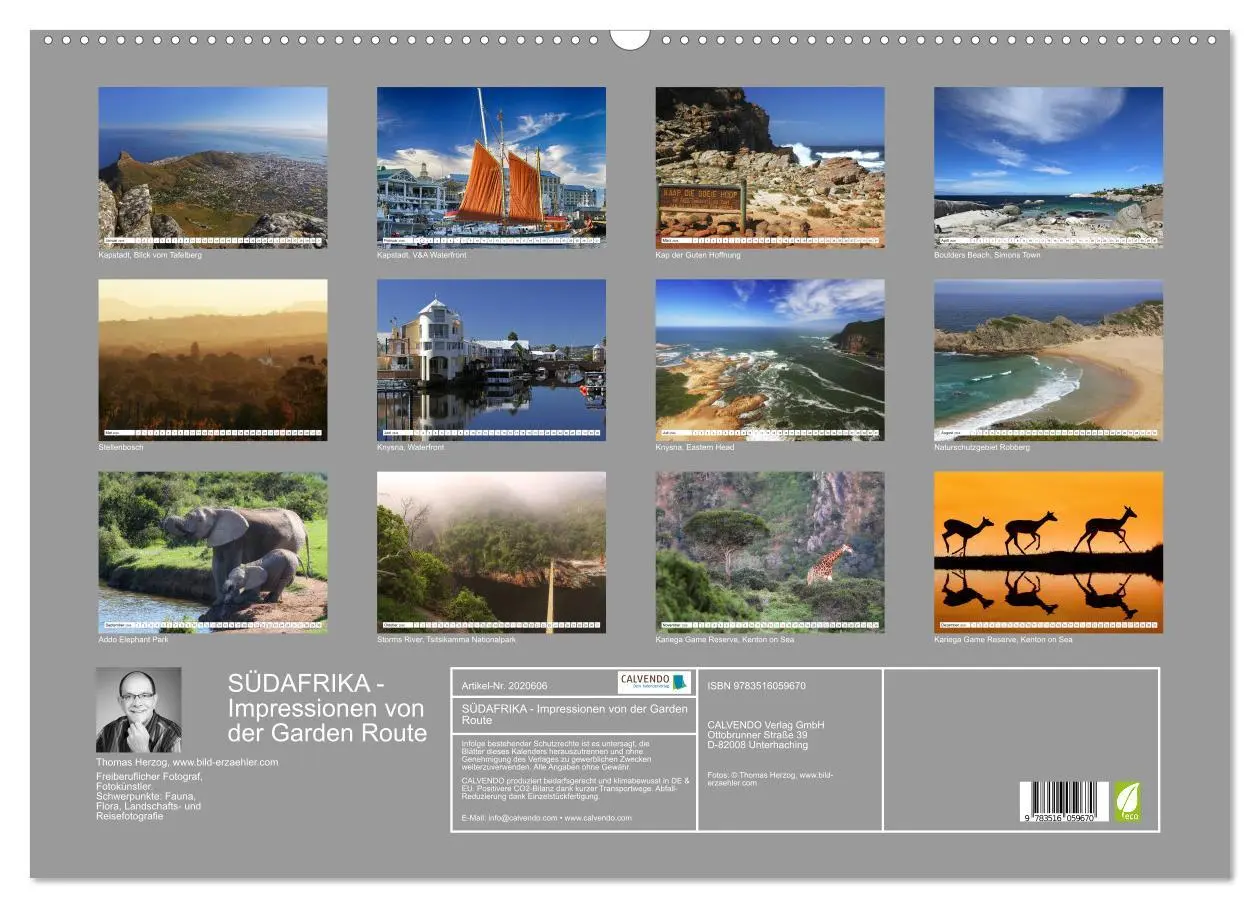 Bild: 9783516059670 | SÜDAFRIKA - Impressionen von der Garden Route (Wandkalender 2026...