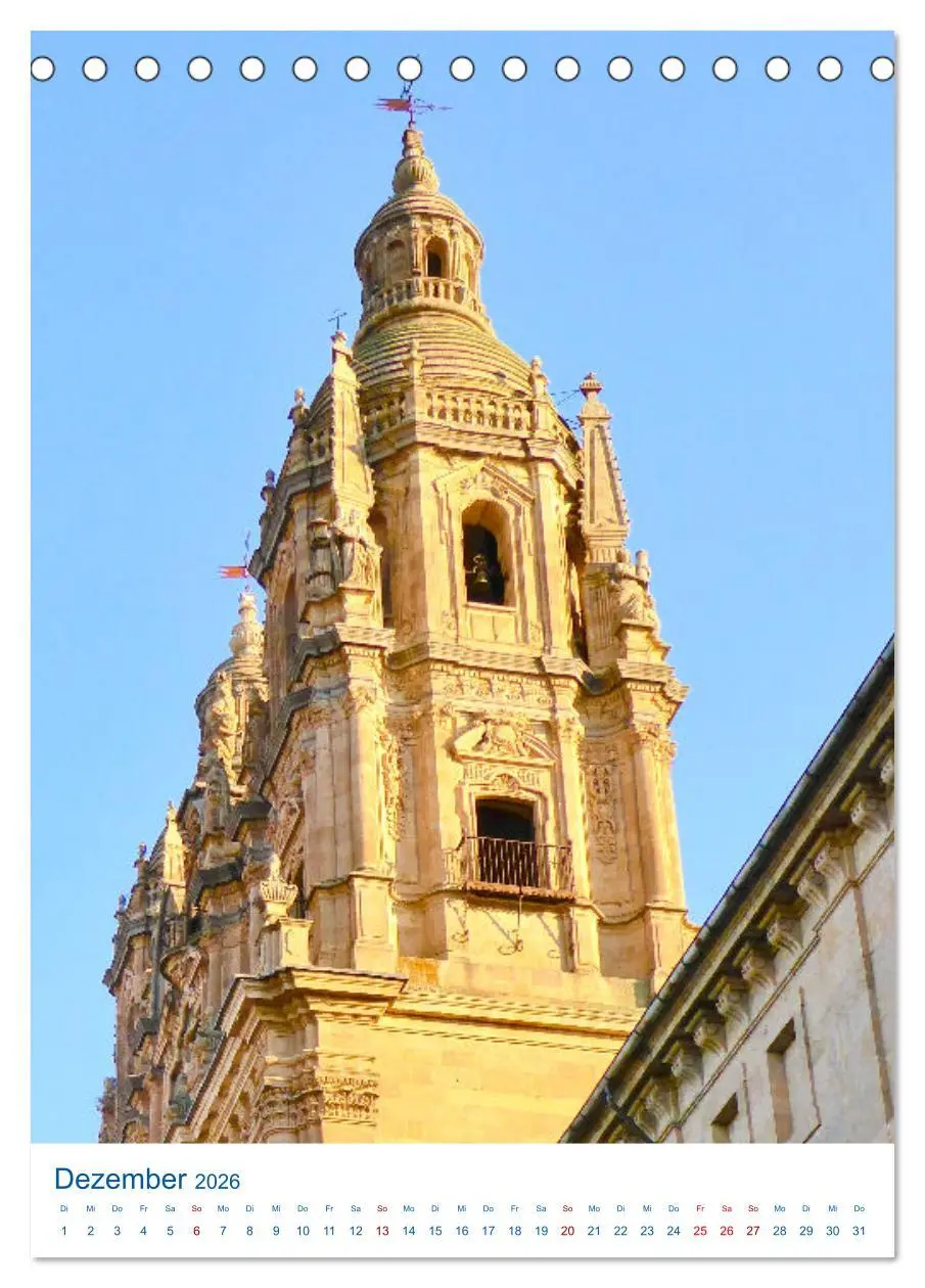 Bild: 9783516369670 | Salamanca. Die goldene Stadt am Tormes (Tischkalender 2026 DIN A5...