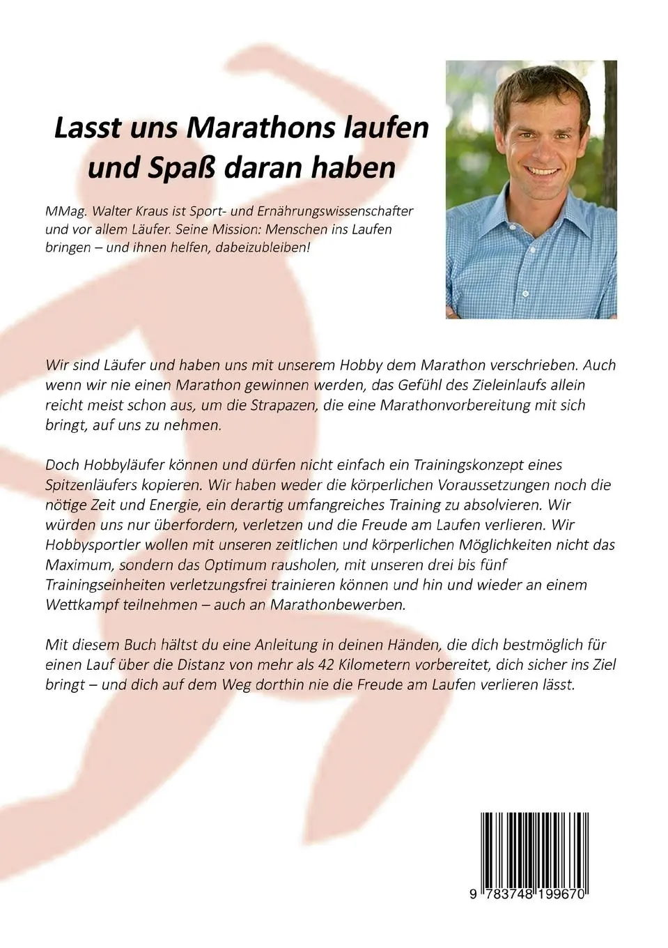 Rückseite: 9783748199670 | Marathon | Leitfaden für einen erfolgreichen und sicheren Zieleinlauf
