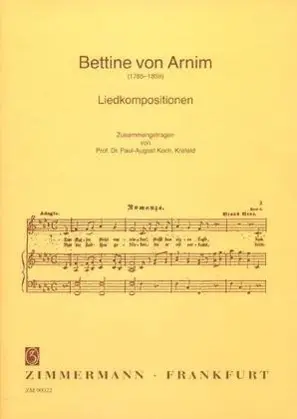 Cover: 9783921729670 | Liedkompositionen | Eine Zusammenstellung der Werke | Arnim (u. a.)