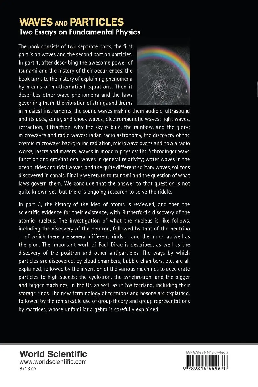 Rückseite: 9789814449670 | WAVES AND PARTICLES | TWO ESSAYS ON FUNDAMENTAL PHYSICS | Newton