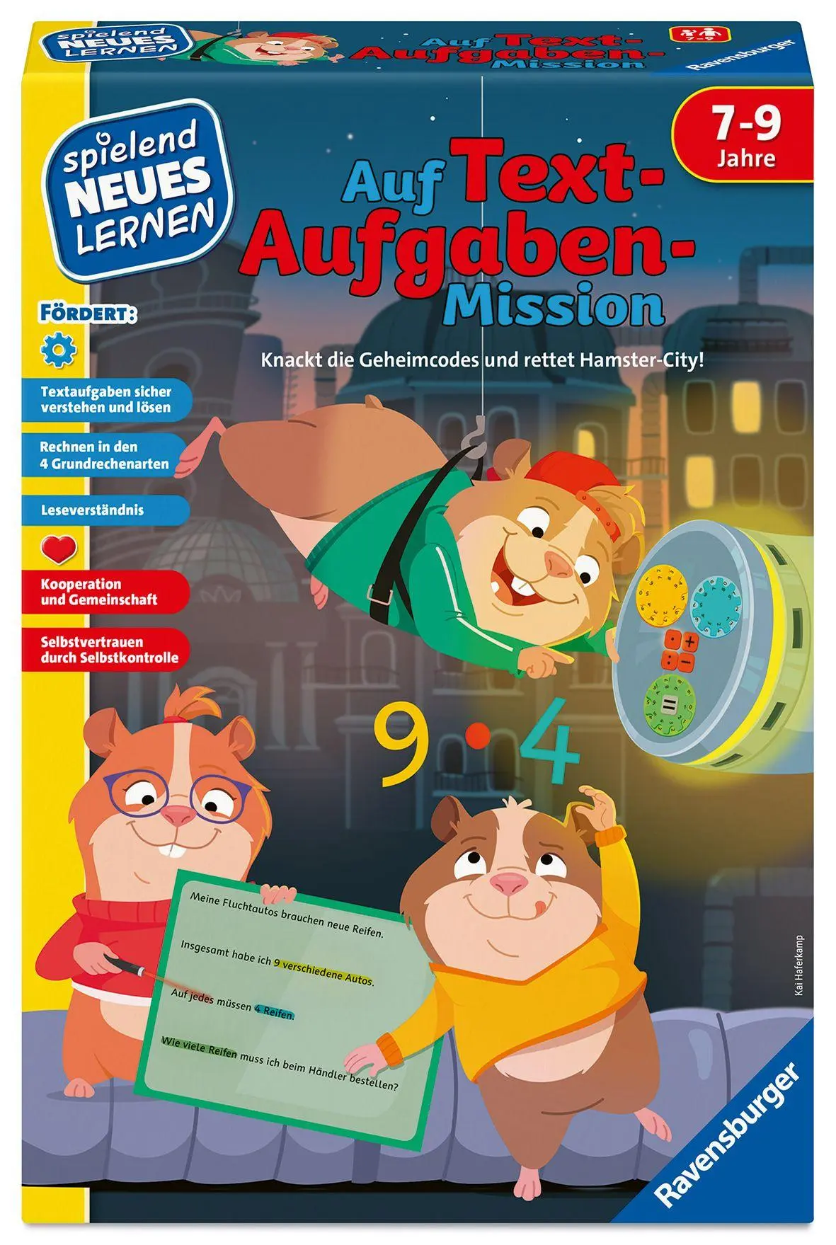 Cover: 4005556249770 | Auf Textaufgaben-Mission - Lernspiel ab 7 Jahre | Kai Haferkamp | 2026