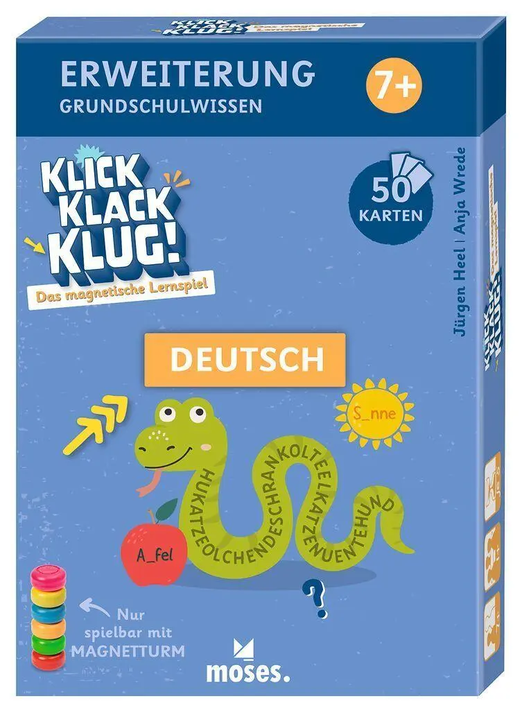 Cover: 4033477909770 | Klick Klack Klug Kartenset Deutsch ab 7 | Anja Wrede (u. a.) | Spiel