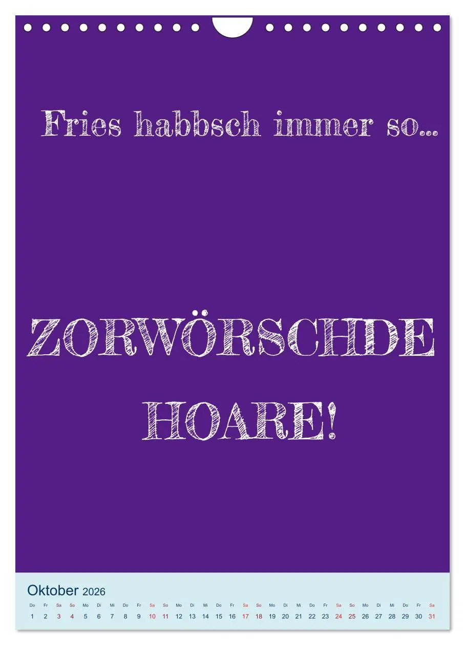 Bild: 9783516359770 | Humorvoller Mundartkalender Sachsen (Wandkalender 2026 DIN A4...