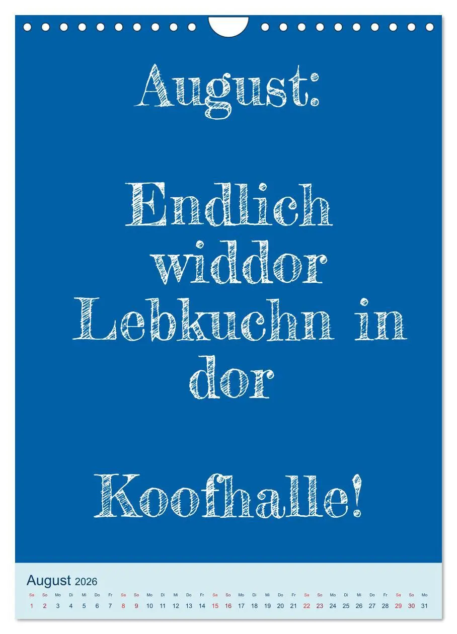Bild: 9783516359770 | Humorvoller Mundartkalender Sachsen (Wandkalender 2026 DIN A4...