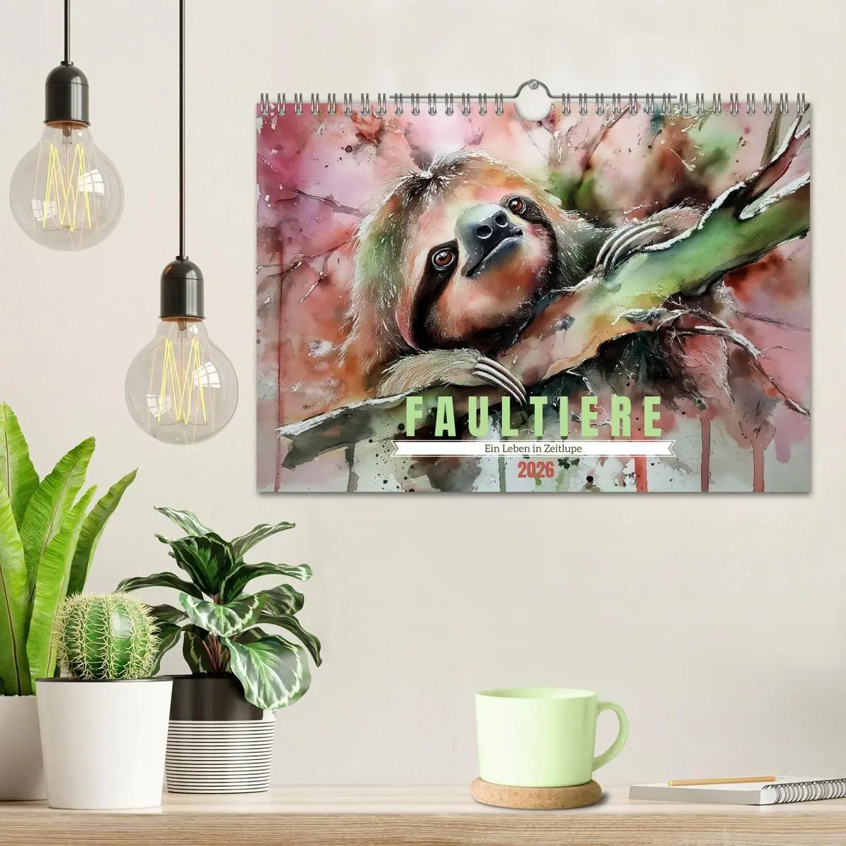 Bild: 9783516739770 | Faultiere, ein Leben in Zeitlupe (Wandkalender 2026 DIN A4 quer),...
