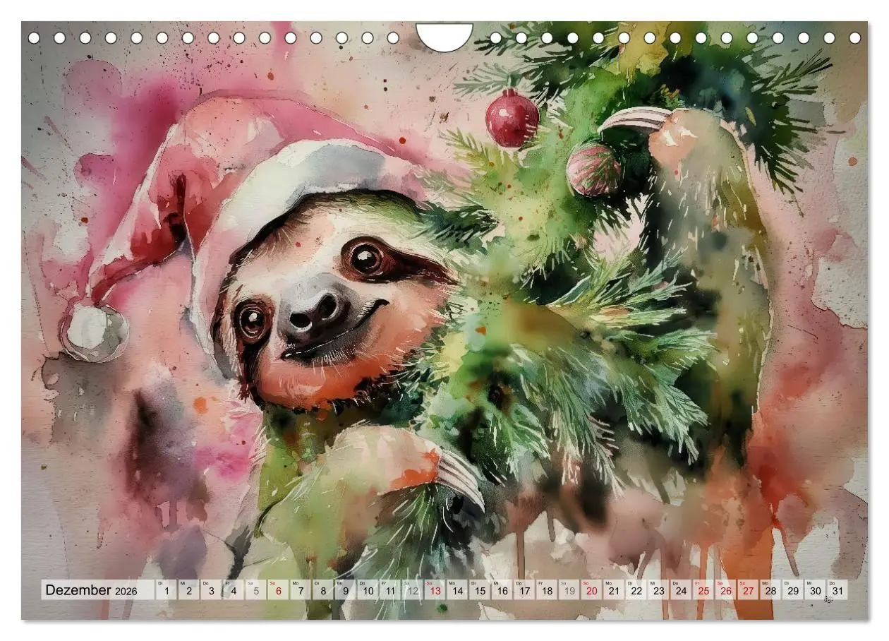 Bild: 9783516739770 | Faultiere, ein Leben in Zeitlupe (Wandkalender 2026 DIN A4 quer),...