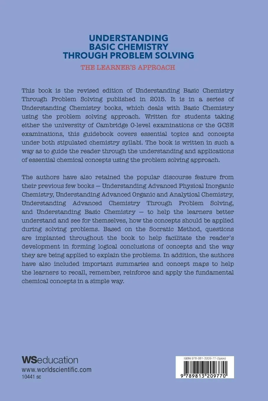 Rückseite: 9789813209770 | UNDERSTAND BASIC CHEM (REV ED) | Chan Kim Seng | Taschenbuch | 2017