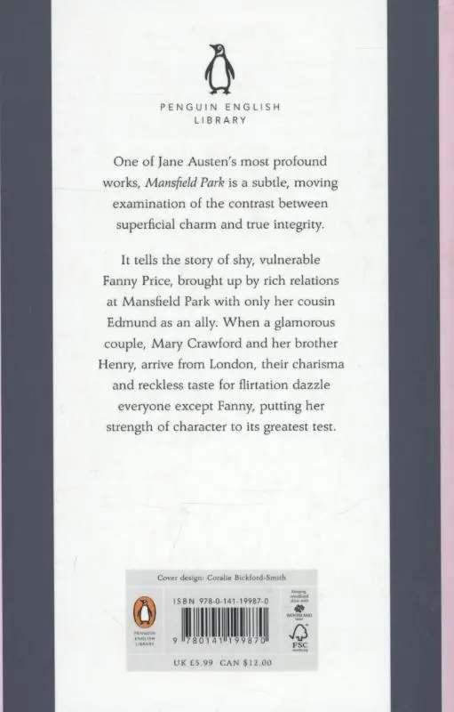 Rückseite: 9780141199870 | Mansfield Park | Jane Austen | Taschenbuch | B-format paperback | 2012