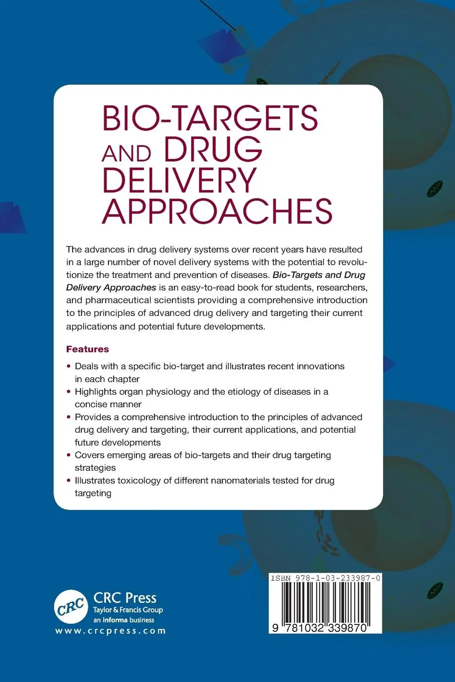 Rückseite: 9781032339870 | Bio-Targets and Drug Delivery Approaches | Sabyasachi Maiti (u. a.)