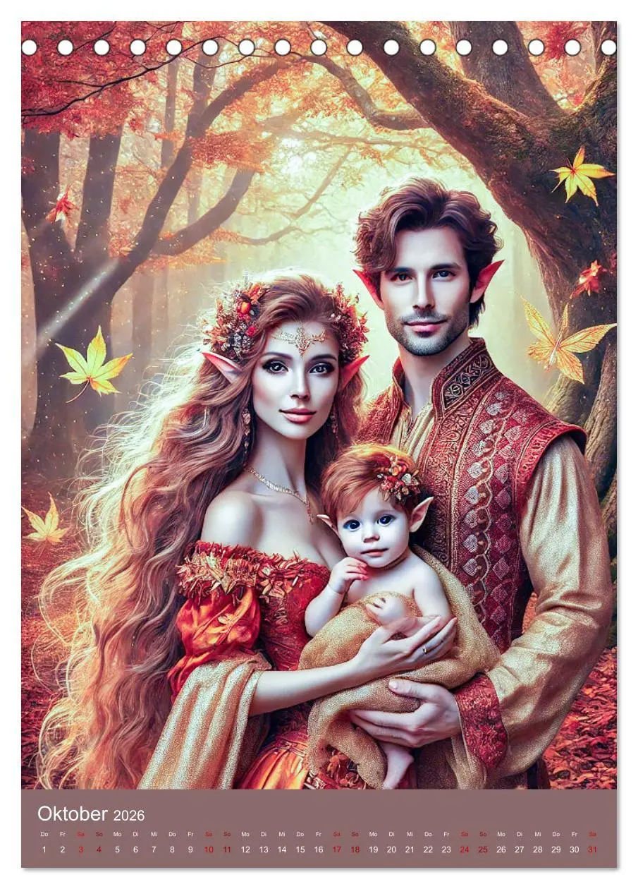 Bild: 9783457259870 | Mystische Welten, Fantasy Naturzauber (Tischkalender 2026 DIN A5...