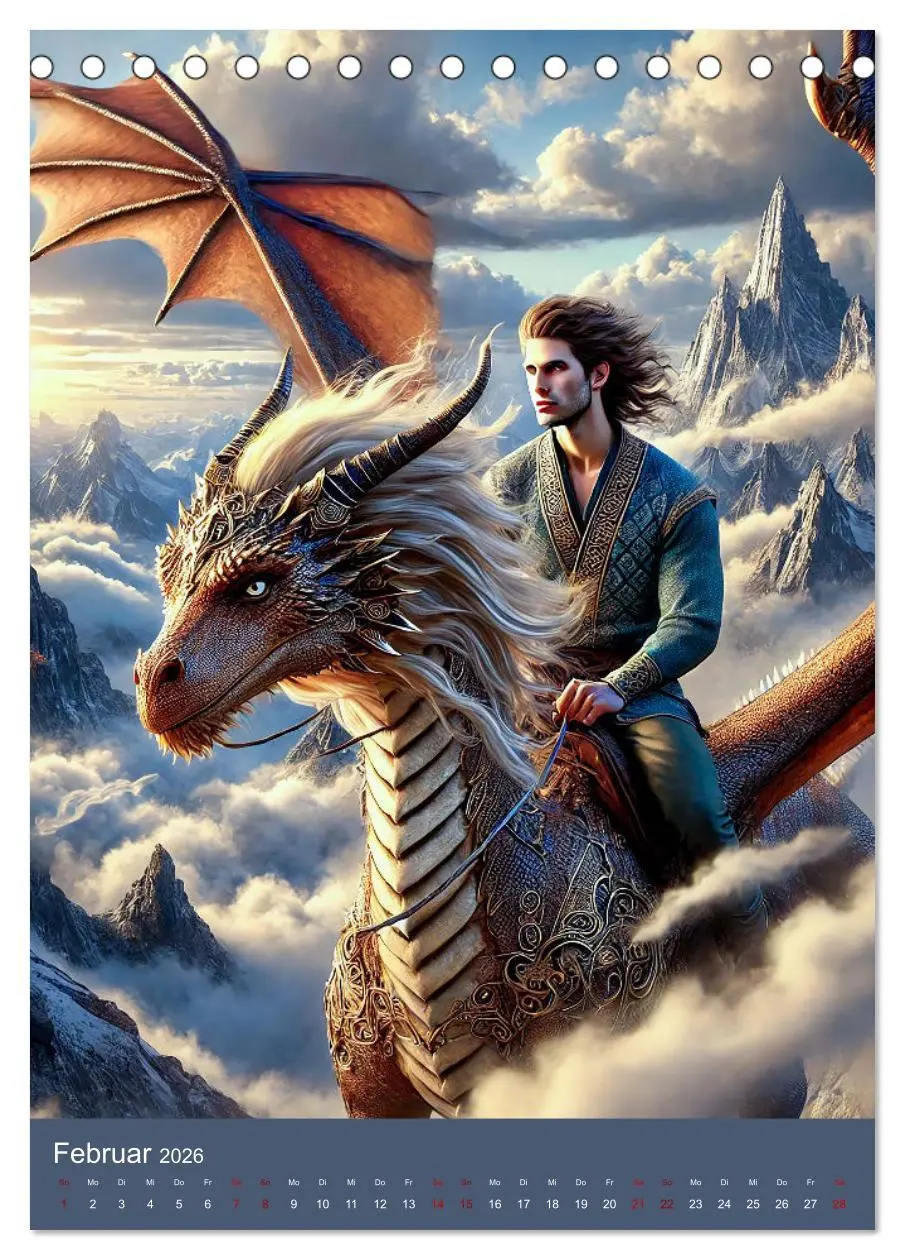 Bild: 9783457259870 | Mystische Welten, Fantasy Naturzauber (Tischkalender 2026 DIN A5...