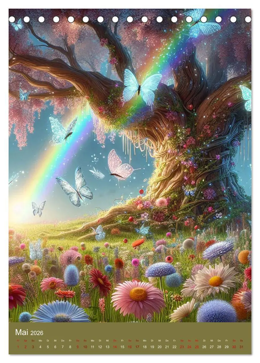 Bild: 9783457259870 | Mystische Welten, Fantasy Naturzauber (Tischkalender 2026 DIN A5...