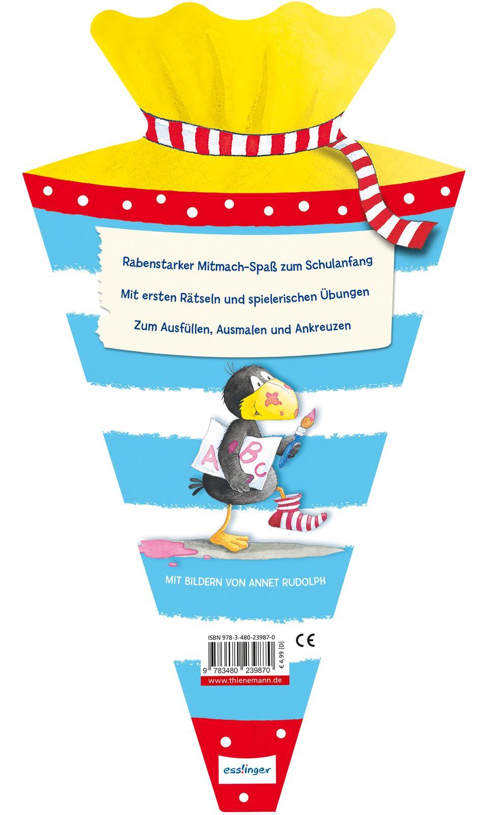 Rückseite: 9783480239870 | Der kleine Rabe Socke: Mein rabenstarker Schulanfang | Annet Rudolph