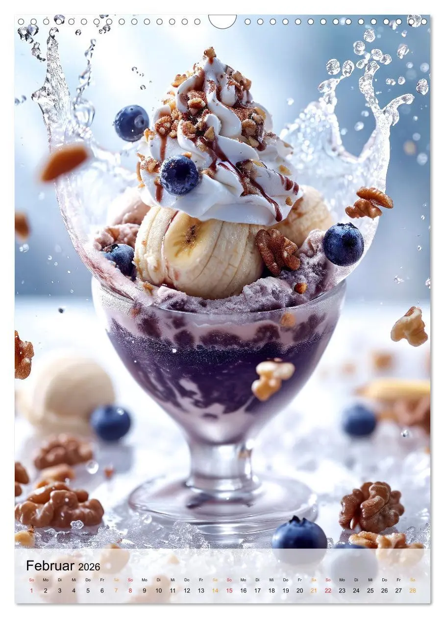 Bild: 9783516279870 | Eis - Raffinessen für Gourmets (Wandkalender 2026 DIN A3 hoch),...