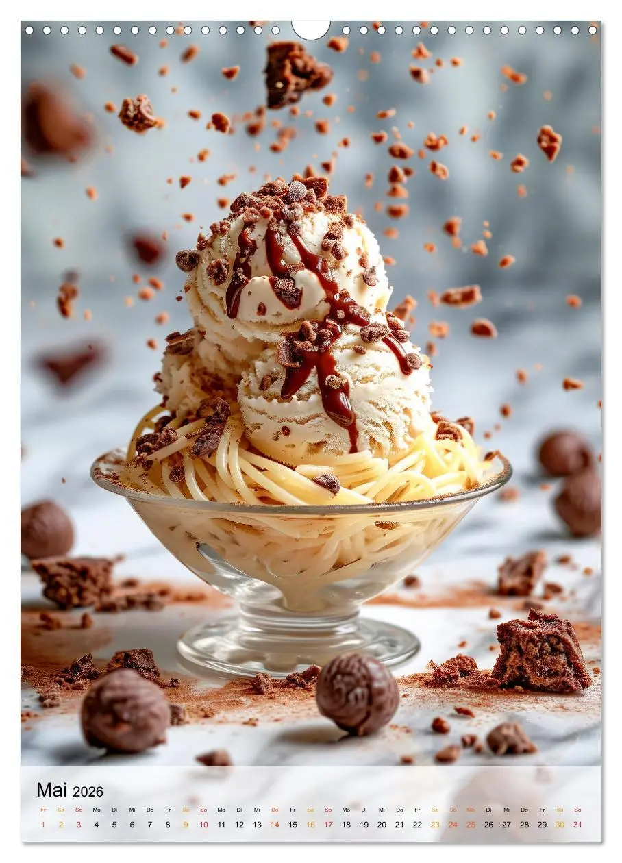 Bild: 9783516279870 | Eis - Raffinessen für Gourmets (Wandkalender 2026 DIN A3 hoch),...