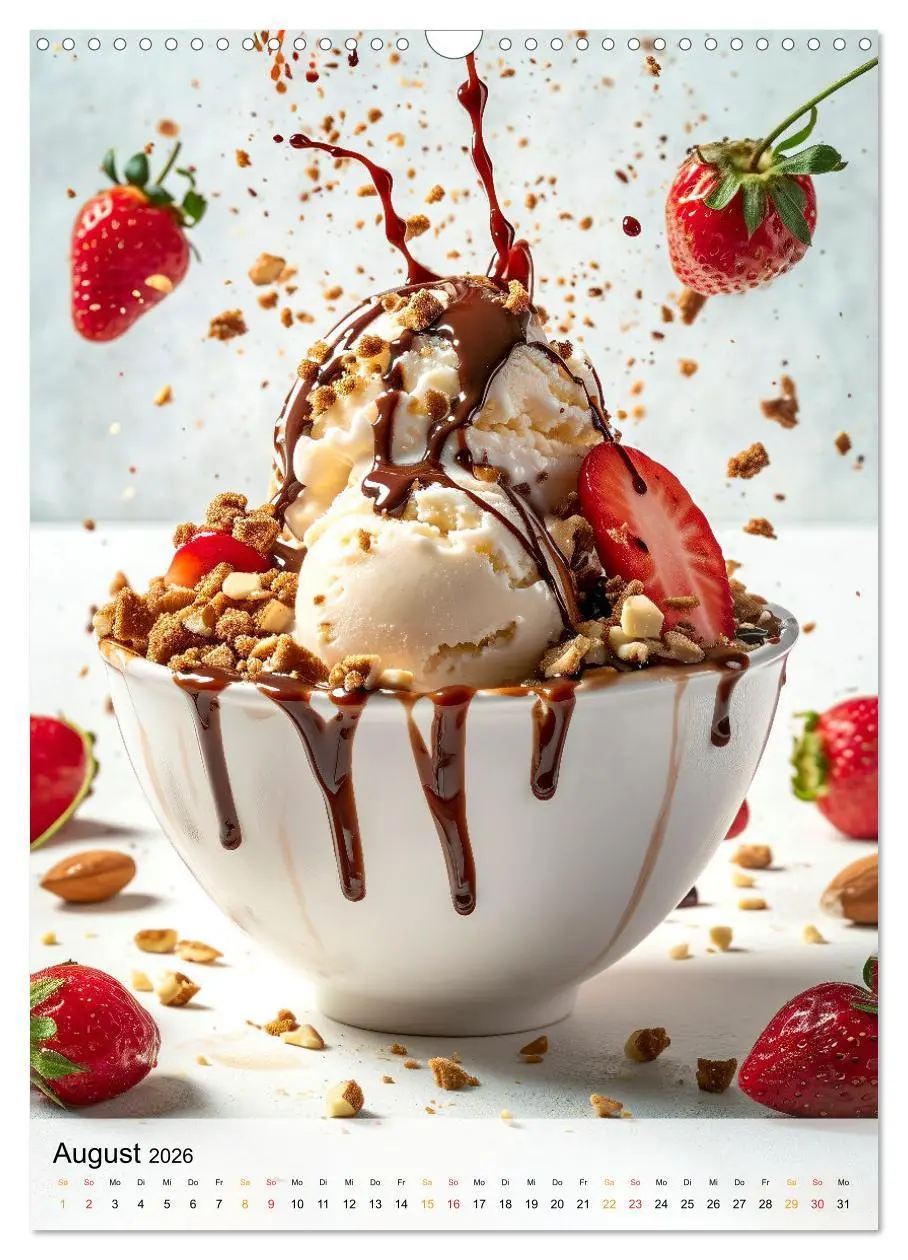 Bild: 9783516279870 | Eis - Raffinessen für Gourmets (Wandkalender 2026 DIN A3 hoch),...