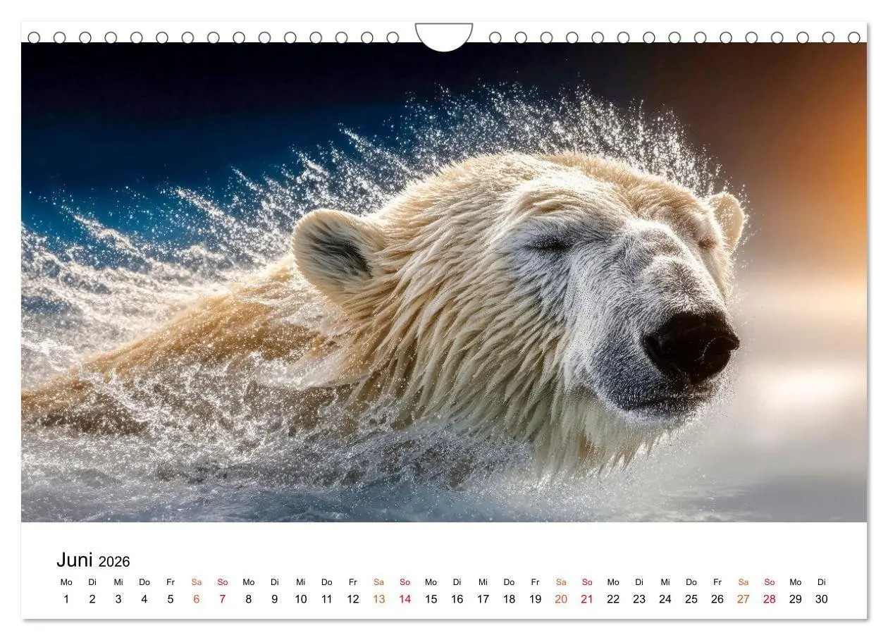 Bild: 9783516659870 | Eisbären - die Stimme der Wildnis (Wandkalender 2026 DIN A4 quer),...