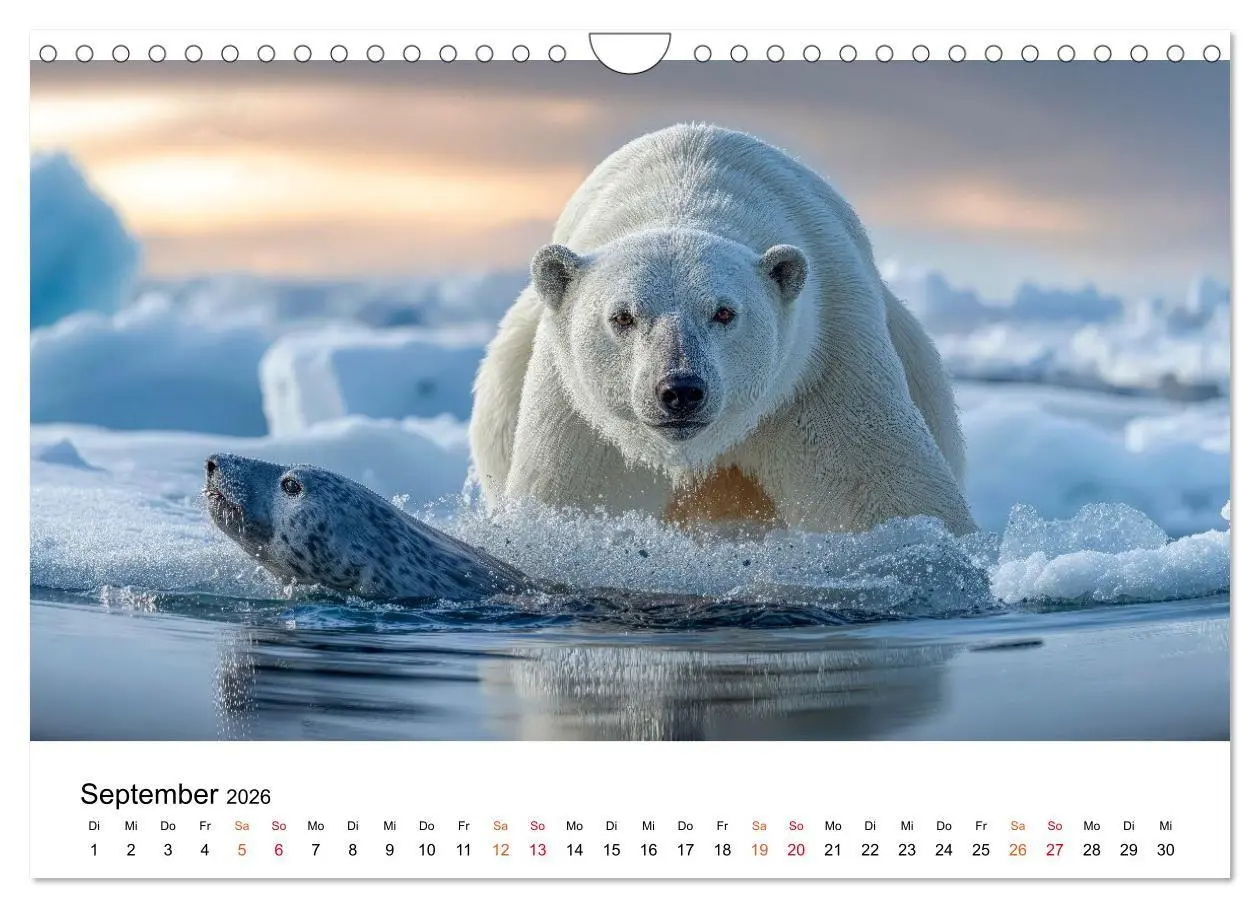 Bild: 9783516659870 | Eisbären - die Stimme der Wildnis (Wandkalender 2026 DIN A4 quer),...