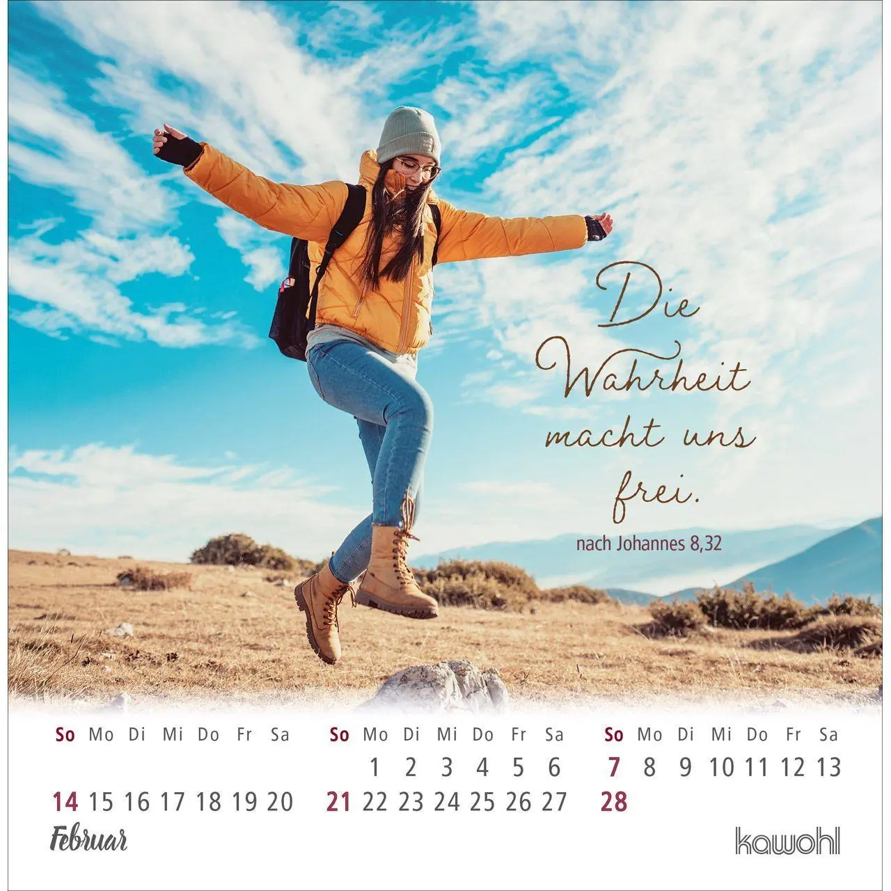 Bild: 9783754879870 | Ankommen &amp; leben 2027 | Postkarten-Kalender mit Bibelwort-Herzstücken