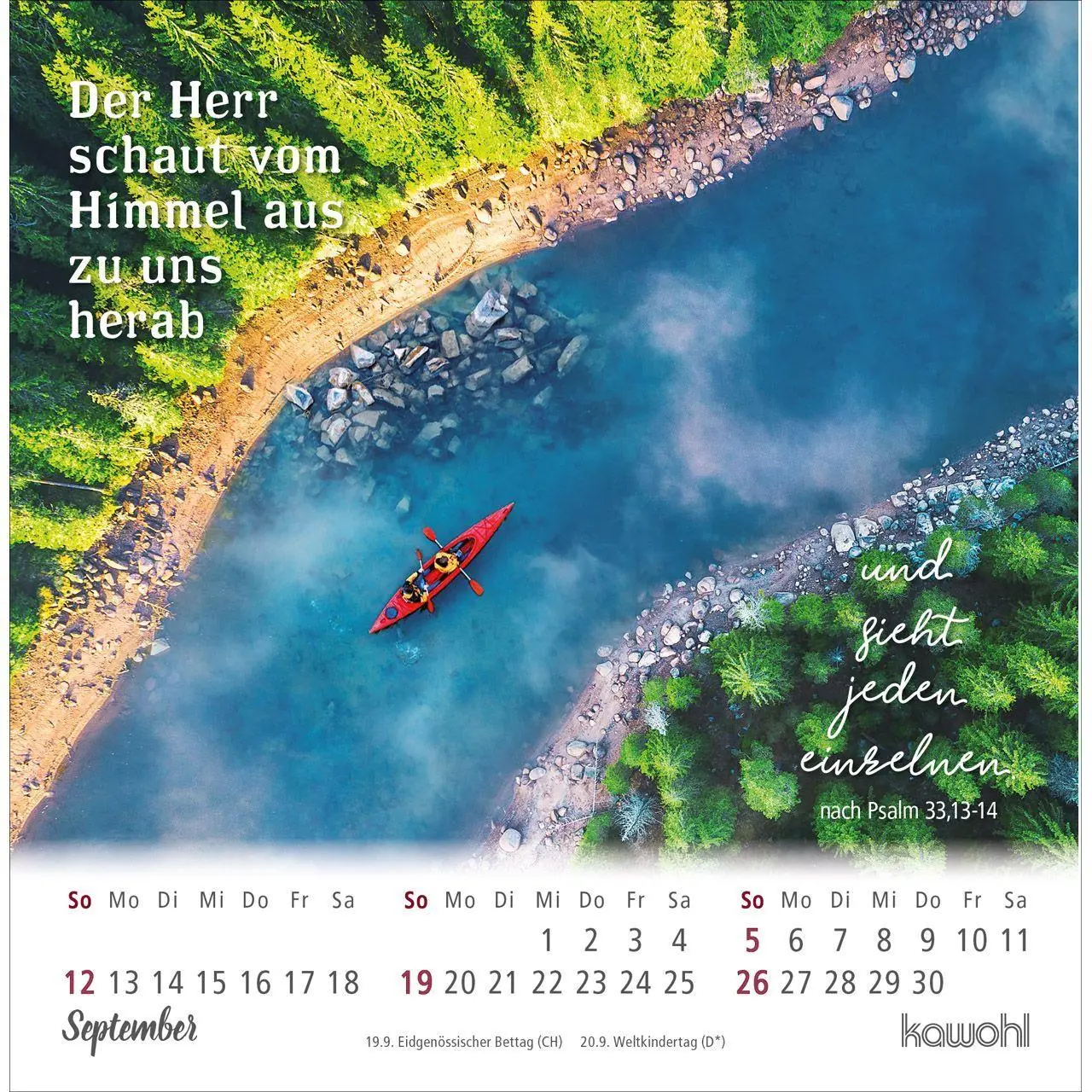Bild: 9783754879870 | Ankommen &amp; leben 2027 | Postkarten-Kalender mit Bibelwort-Herzstücken