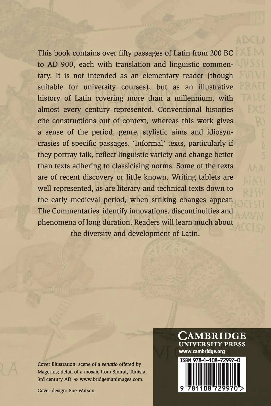 Rückseite: 9781108729970 | An Anthology of Informal Latin, 200 BC-AD 900 | J. N. Adams | Buch