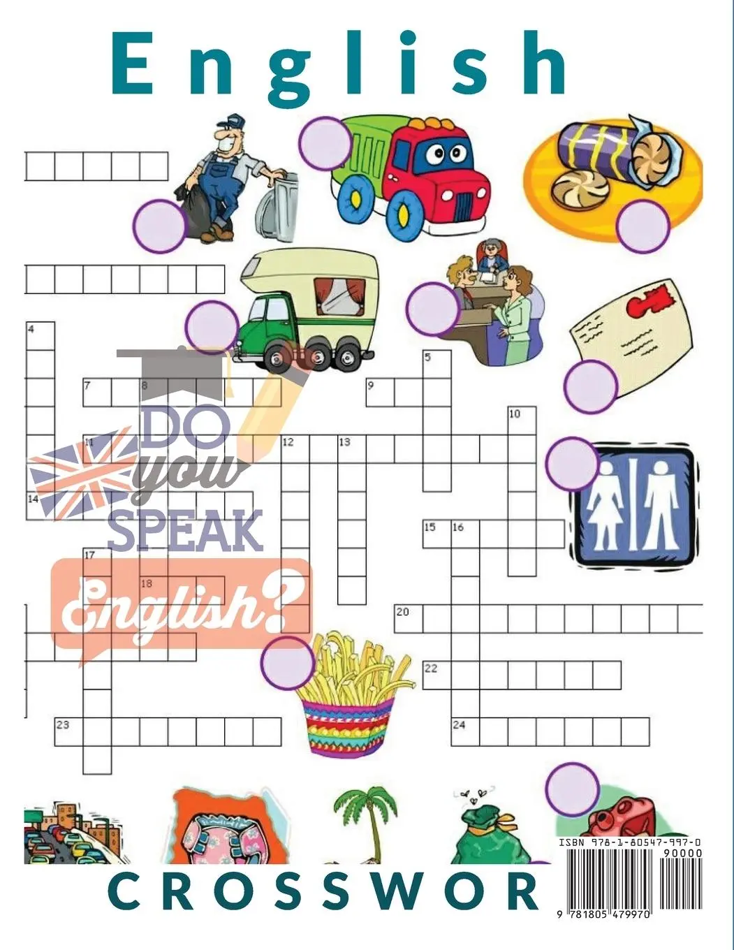 Rückseite: 9781805479970 | Crosswords for English Learning | For Students of all Ages | Watson