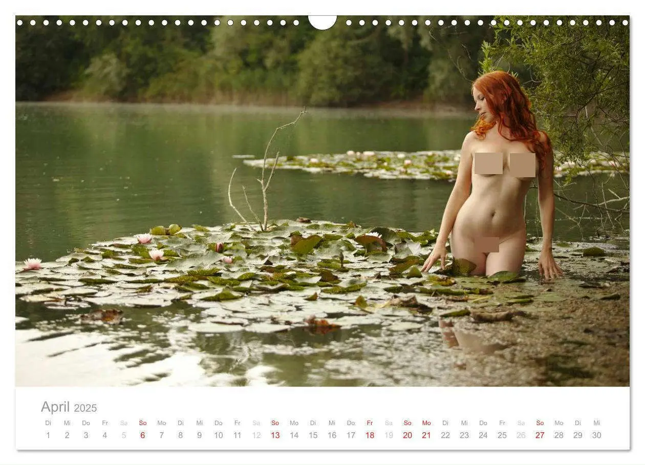 Bild: 9783435539970 | Wasser und Nymphen - Akt am Wasser (Wandkalender 2025 DIN A3 quer),...