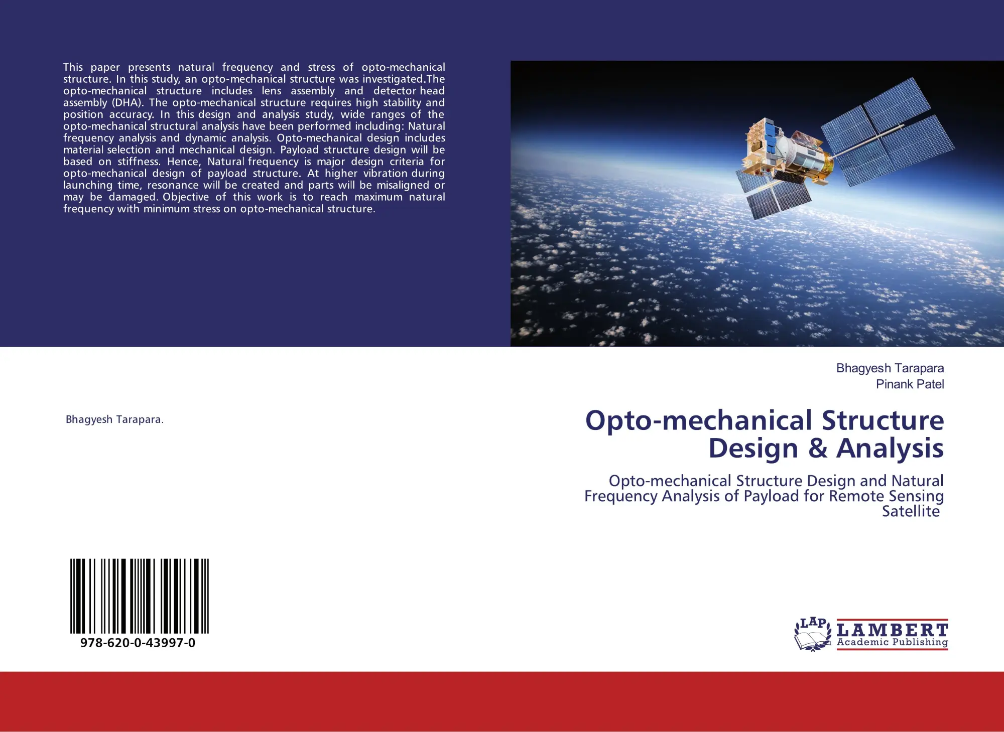 Cover: 9786200439970 | Opto-mechanical Structure Design &amp; Analysis | Tarapara (u. a.) | Buch