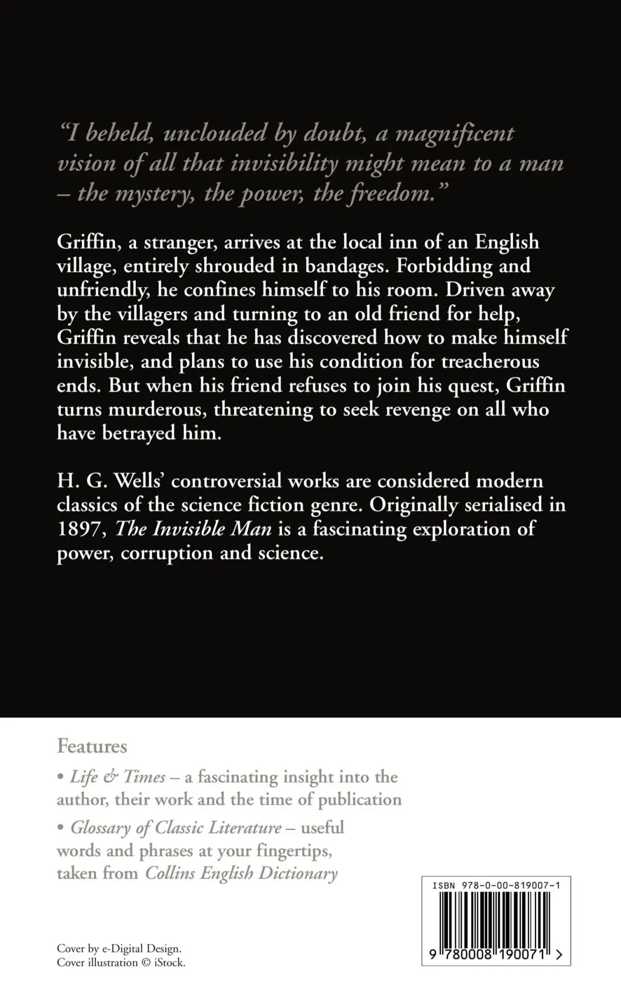 Rückseite: 9780008190071 | The Invisible Man | H. G. Wells | Taschenbuch | 196 S. | Englisch