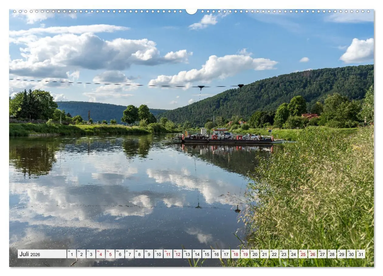 Bild: 9783457430071 | Das Weserbergland (hochwertiger Premium Wandkalender 2026 DIN A2...