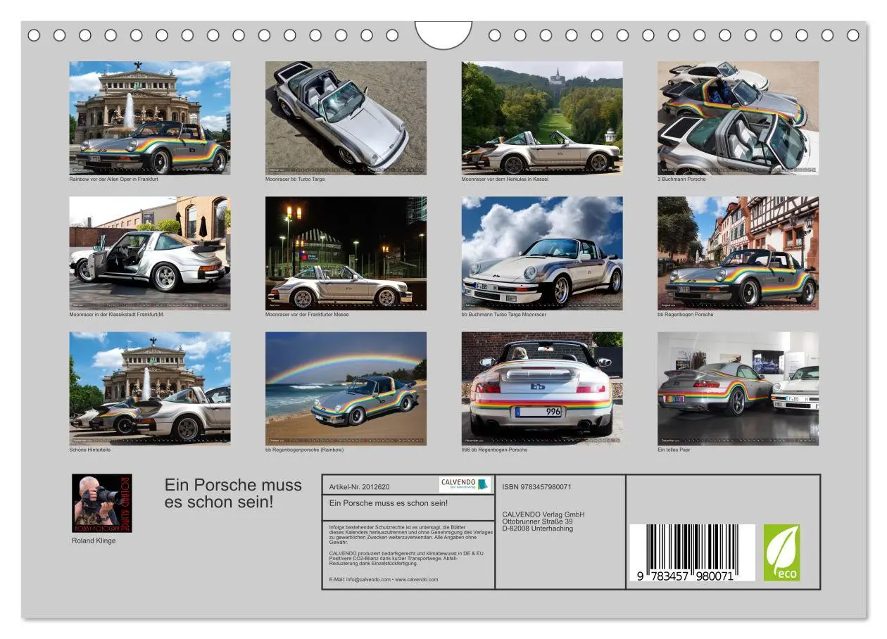 Bild: 9783457980071 | Ein Porsche muss es schon sein! (Wandkalender 2026 DIN A4 quer),...