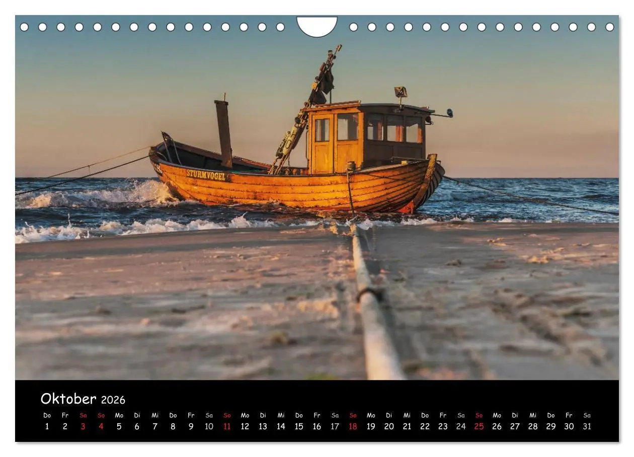 Bild: 9783516140071 | Insel Usedom (Wandkalender 2026 DIN A4 quer), CALVENDO Monatskalender