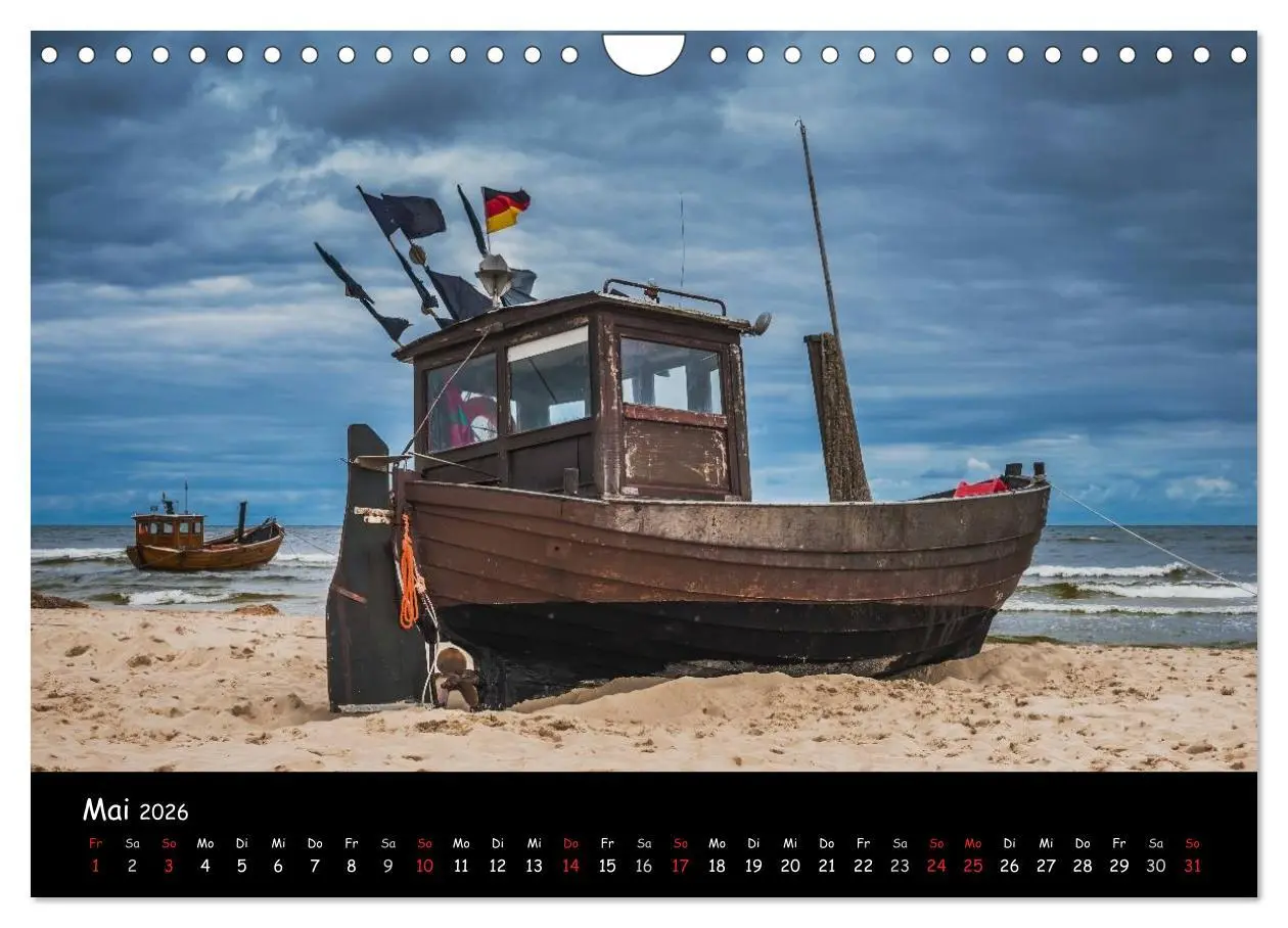 Bild: 9783516140071 | Insel Usedom (Wandkalender 2026 DIN A4 quer), CALVENDO Monatskalender