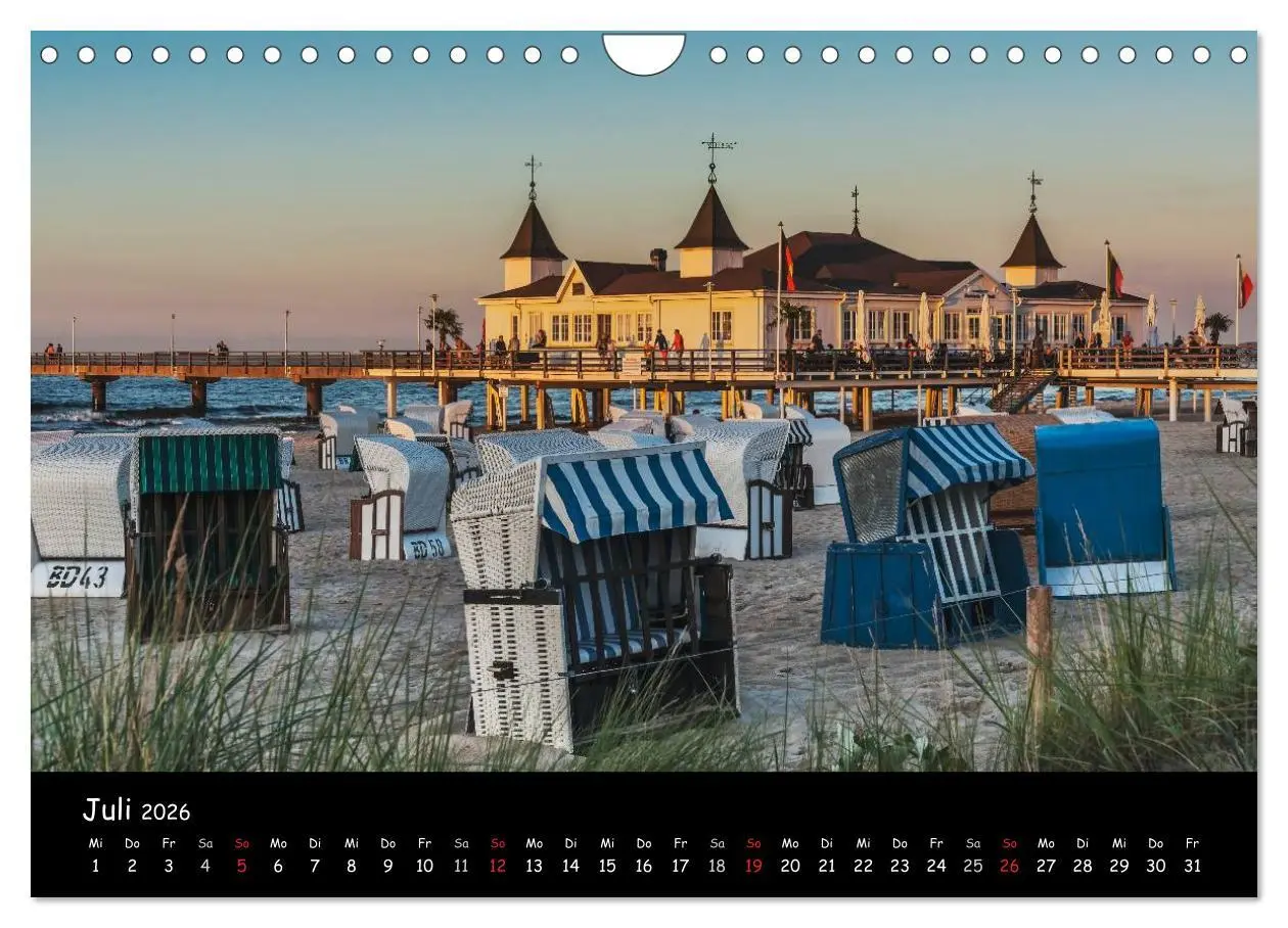Bild: 9783516140071 | Insel Usedom (Wandkalender 2026 DIN A4 quer), CALVENDO Monatskalender