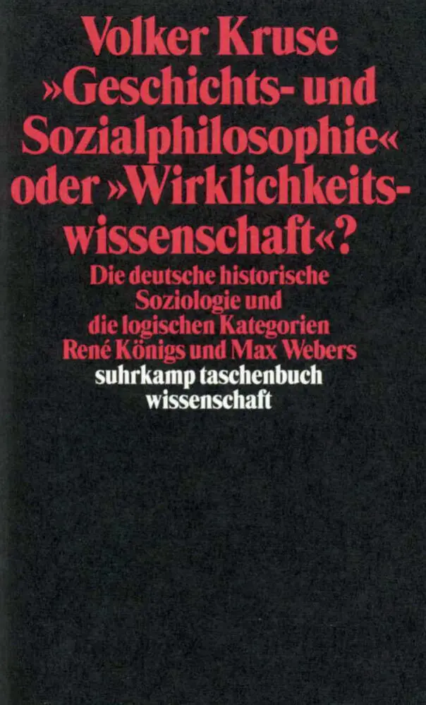 Cover: 9783518290071 | 'Geschichtsphilosophie und Sozialphilosophie' oder...