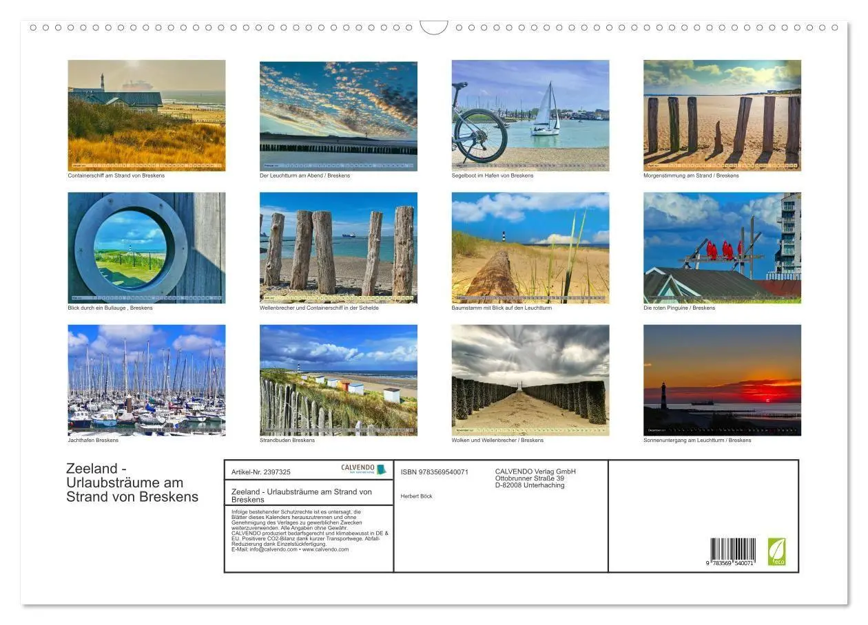 Bild: 9783569540071 | Zeeland - Urlaubsträume am Strand von Breskens (Wandkalender 2027...