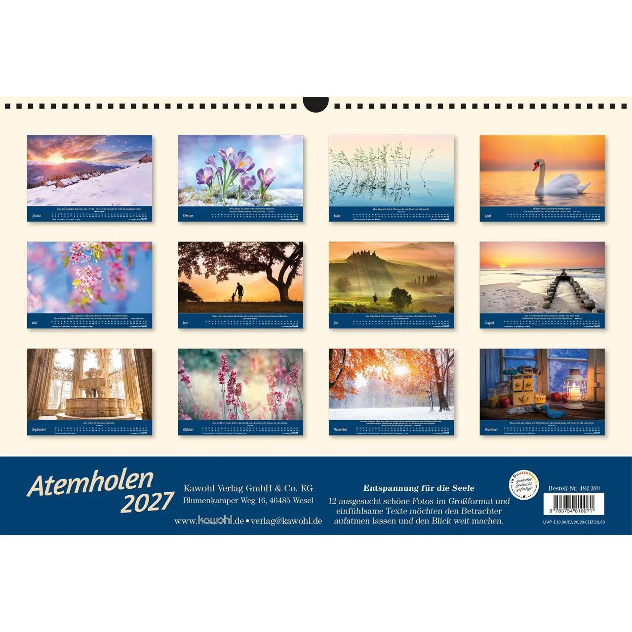 Bild: 9783754810071 | Atemholen 2027 | Oasen der Stille für ein Leben mit Weitblick | 14 S.